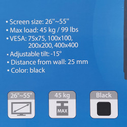 Suporte TV, LCD, LED DE 26 A 55"